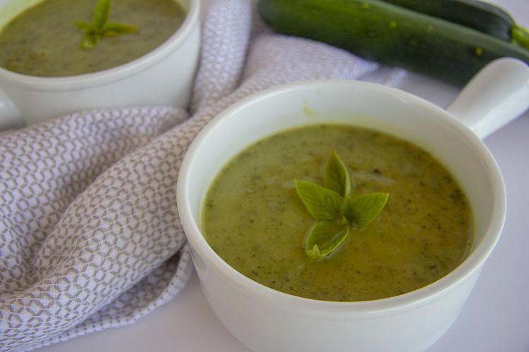 Keto Zucchini Basil Soup - Keto & Low Carb Vegetarian Recipes