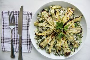 cauliflower rice with herbs