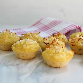 coconut lemon mini muffins