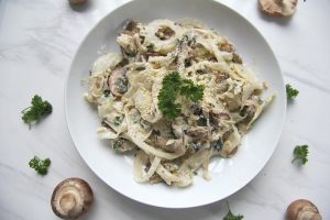 cabbage with mushrooms