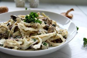 cabbage with mushrooms