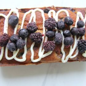 Mixed berry loaf