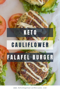cauliflower falafel burger