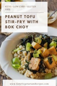 peanut tofu stir fry