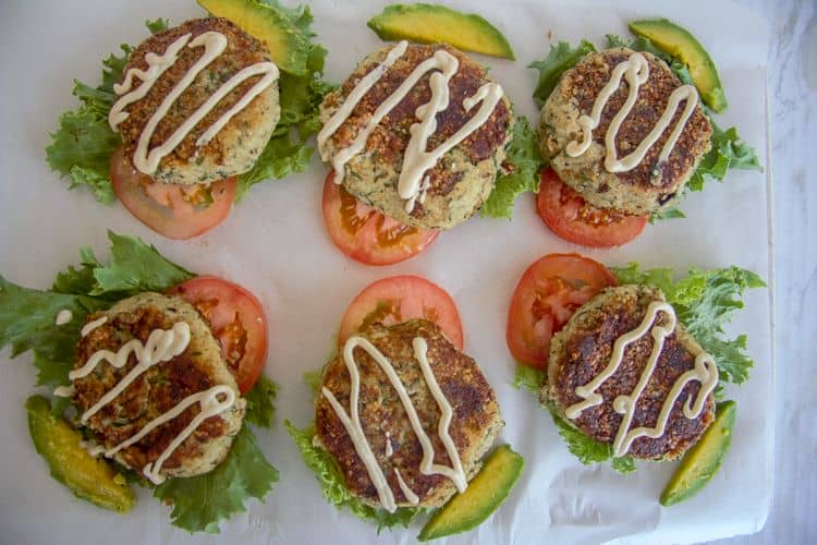 cauliflower falafel burgers 