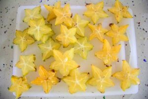 sliced star fruit