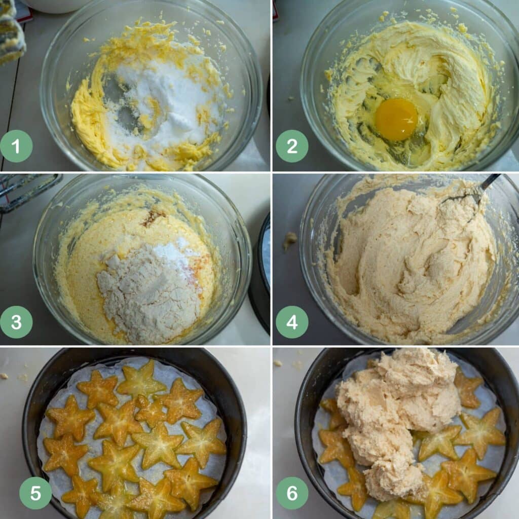 coconut flour cake process