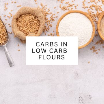 Carbs in low carb flours: Understand the carbohydrate content of flours that are specifically formulated to be low in carbohydrates.