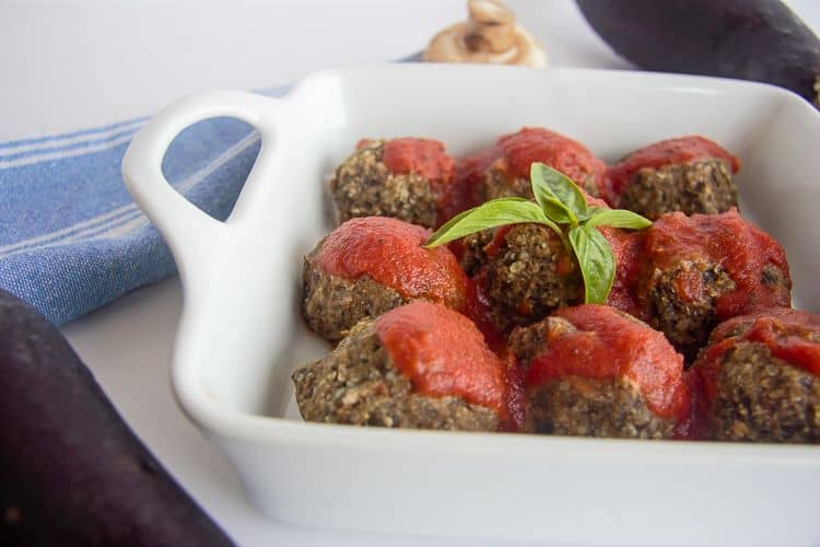 keto eggplant meatballs