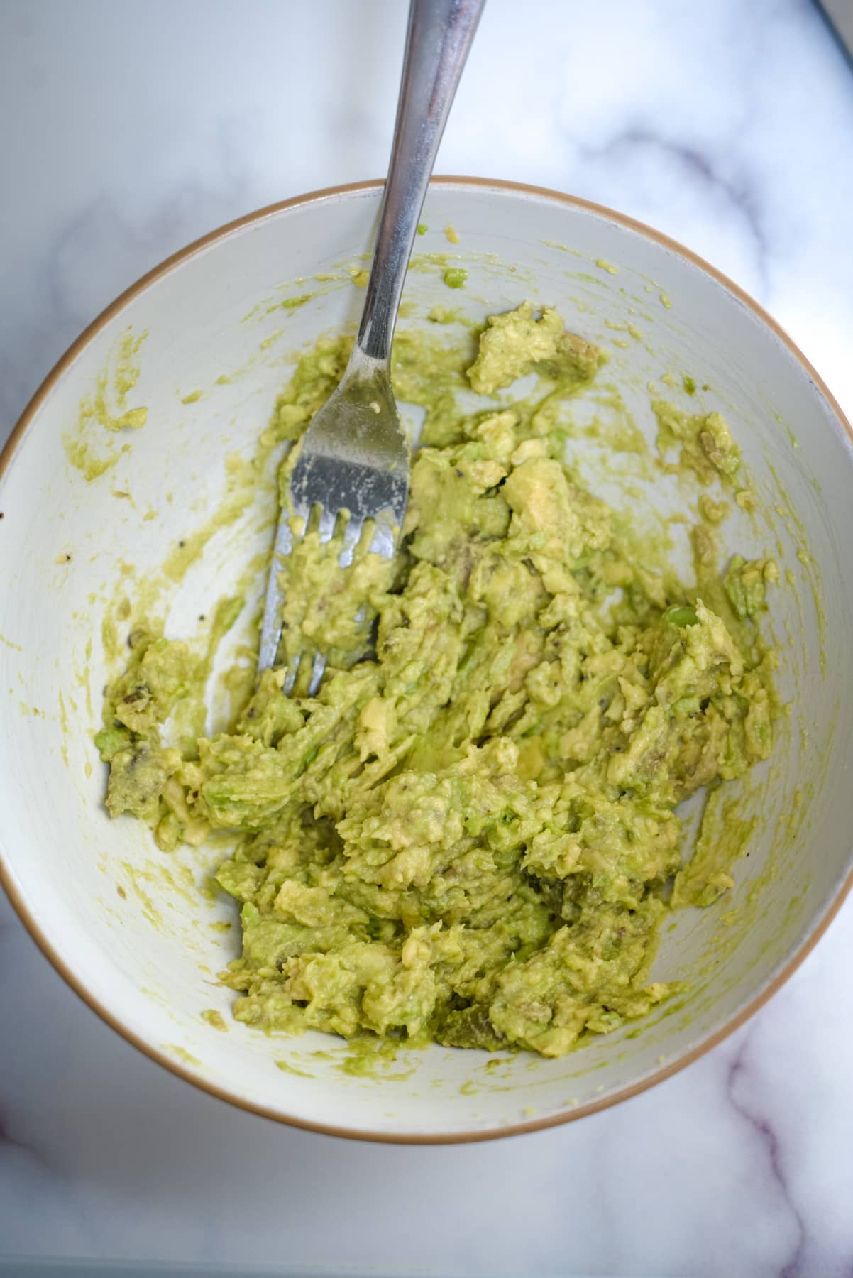 mashed avocado