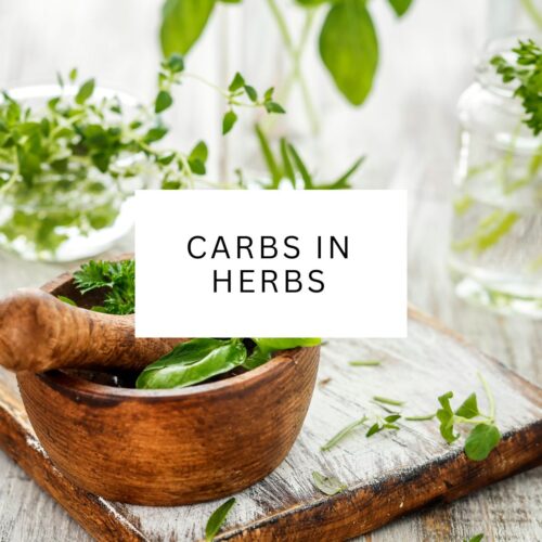 Carbs in herbs.