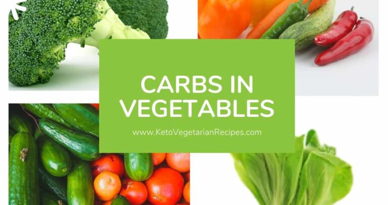 carbs in vegetables