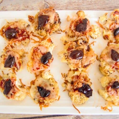 cauliflower pizza bites