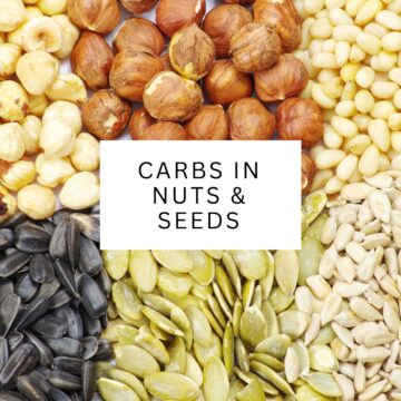 This article provides information about the amount of carbs in various nuts and seeds.