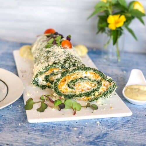 spinach cheese roulade