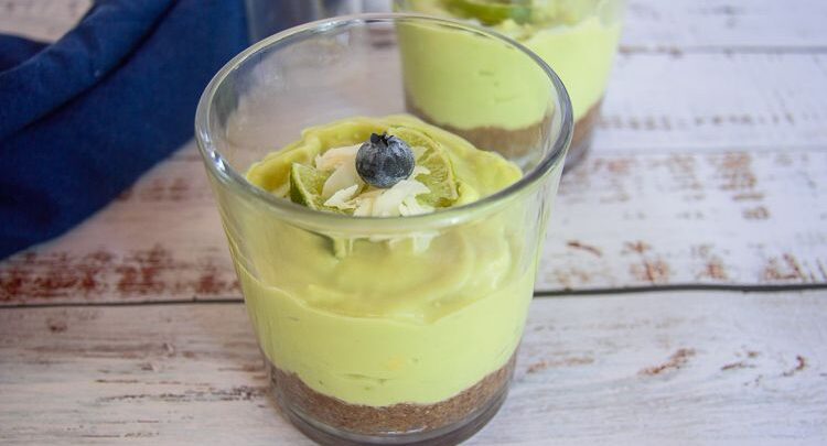 avocado key lime pudding
