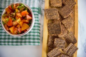 flaxseed cheese crackers