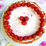 raspberry coconut cheesecake