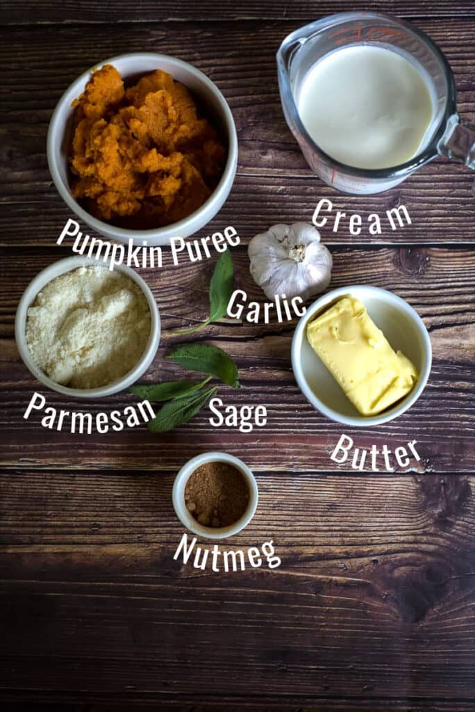 pumpkin alfredo ingredients