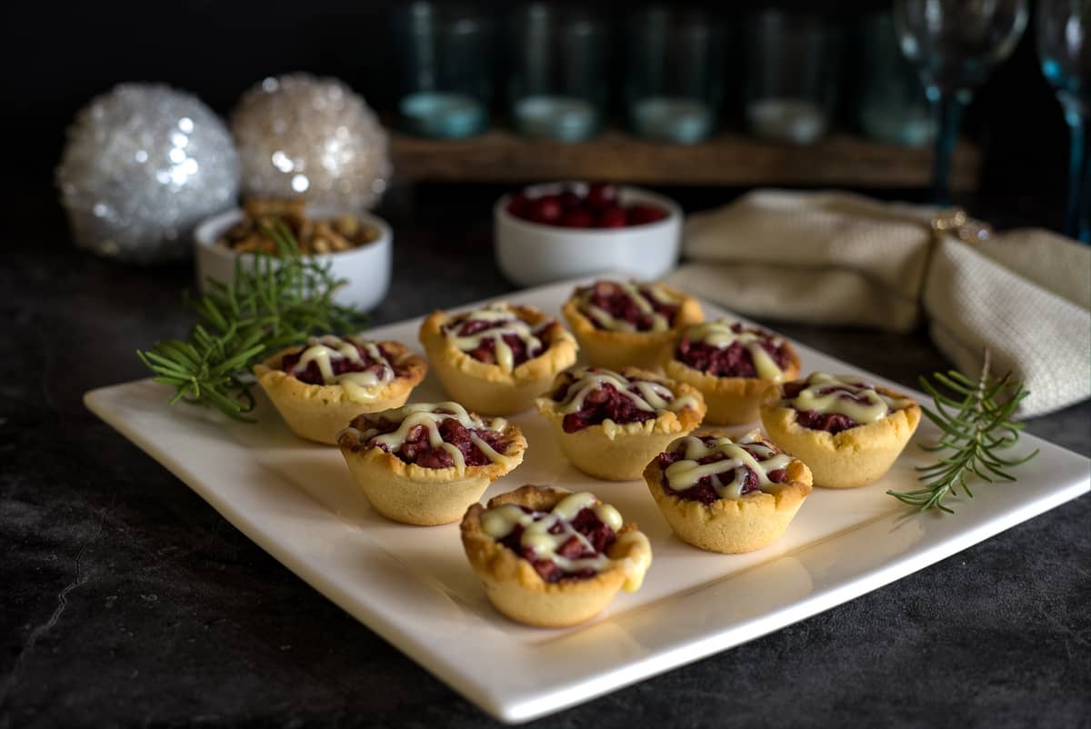Cranberry Walnut Tarts - Keto & Low Carb Vegetarian Recipes