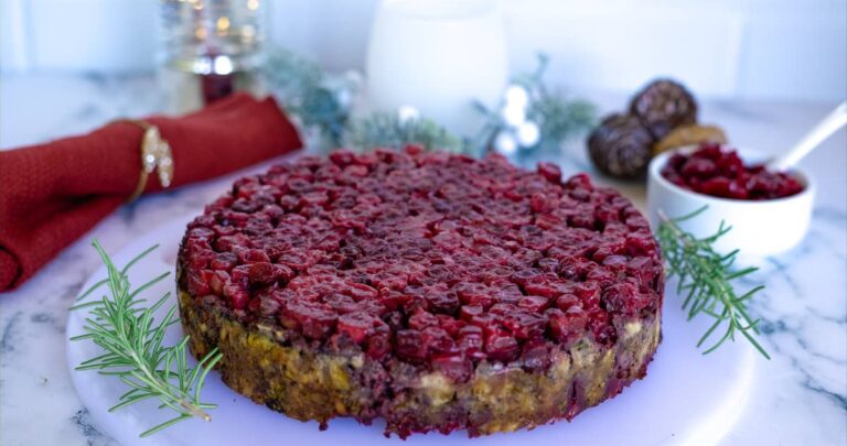 nut roast with cranberries