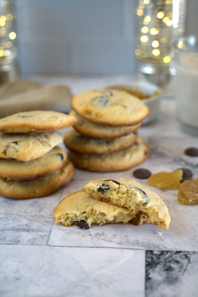 chocolate chip cookies with ginger