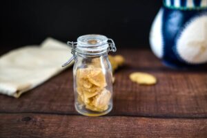 sugar free ginger in a jar