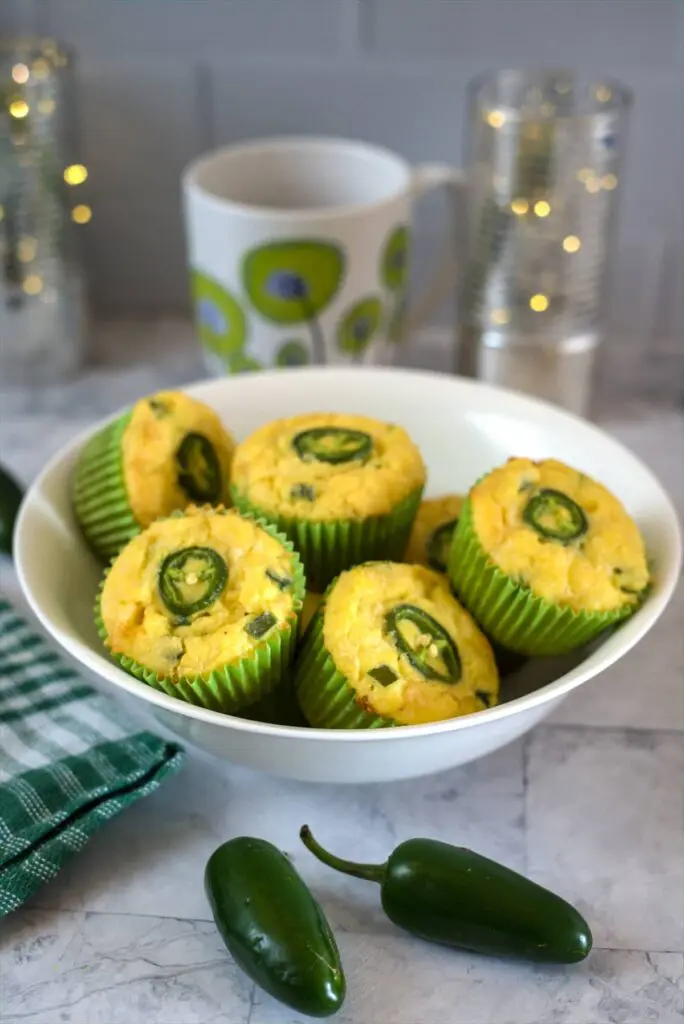 lupin flour muffins with jalapenos