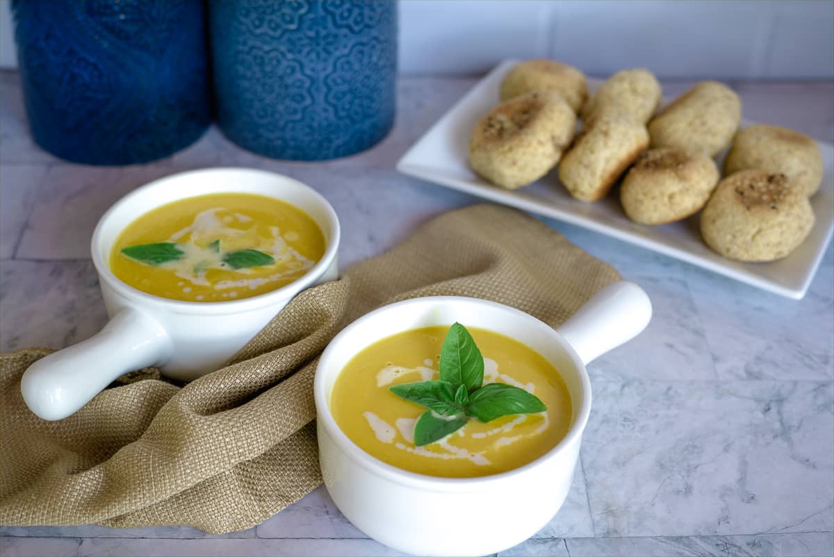 Pumpkin Coconut Soup - Keto & Low Carb Vegetarian Recipes