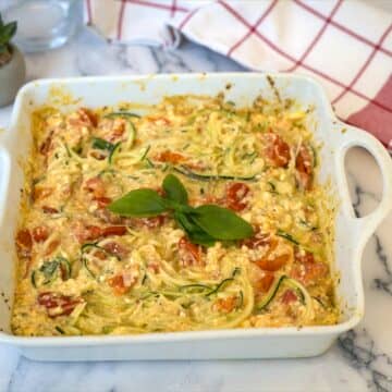 baked feta and noodles