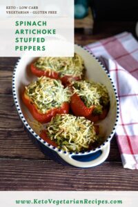 spinach stuffed red peppers