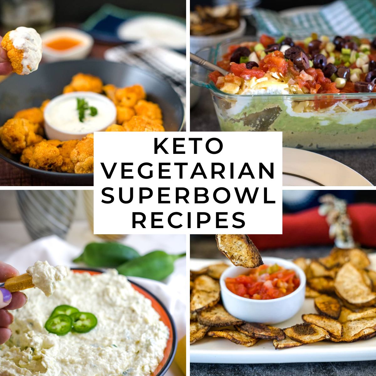 Keto Vegetarian Super Bowl Recipes - Keto Low Carb Vegetarian Recipes