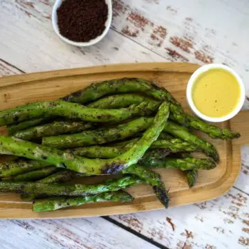 sumac grilled asparagus