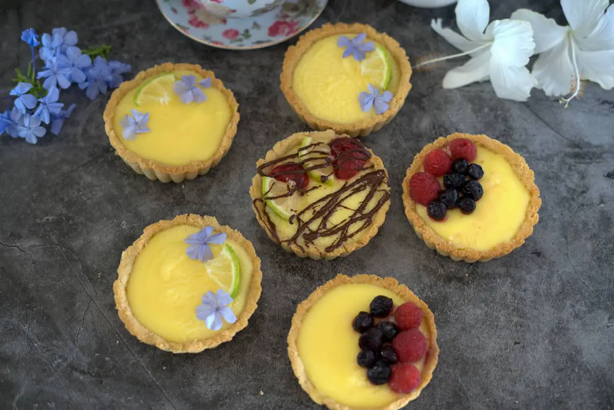 low curd lemon tarts