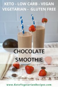 glasses of chocolate smoothie