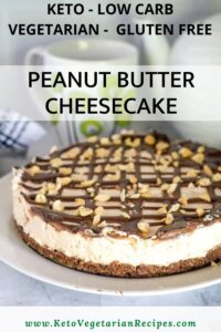 peanut butter cheesecake with chocolate topping