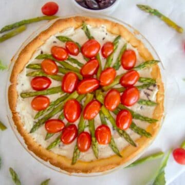 asparagus tomato tart