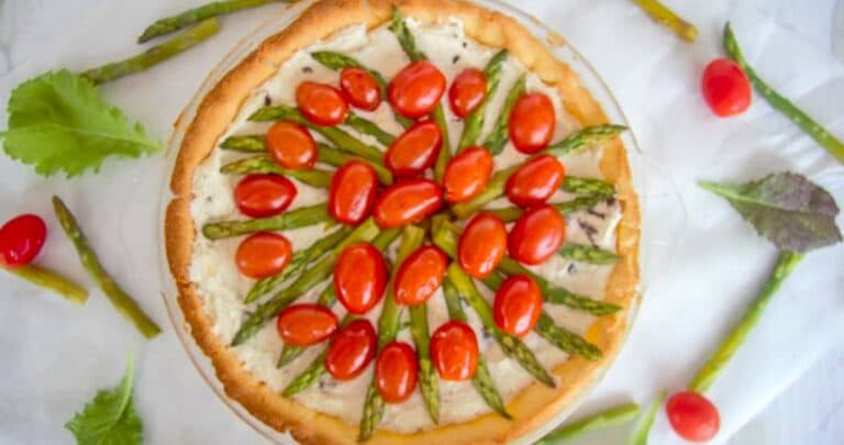 asparagus tomato tart
