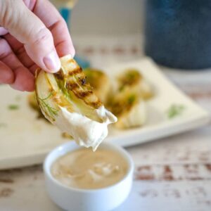 fennel wedge with dip