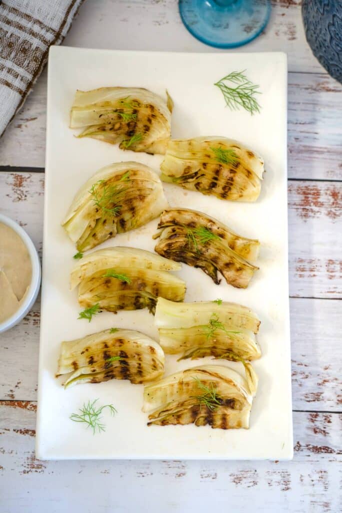 grilled fennel wedges