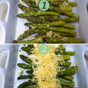 baked asparagus with cheese