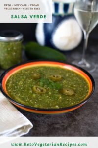 salsa verde in a bowl