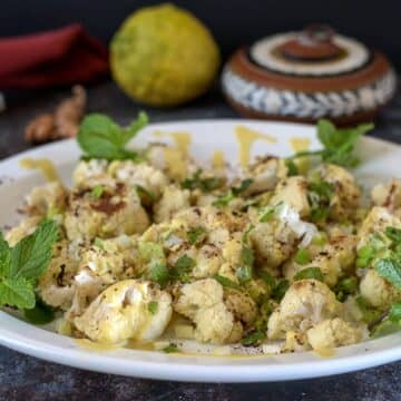 cauliflower salad with mint