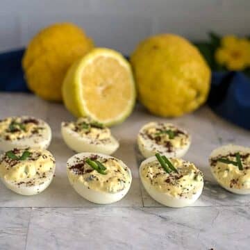 lemon devilled eggs