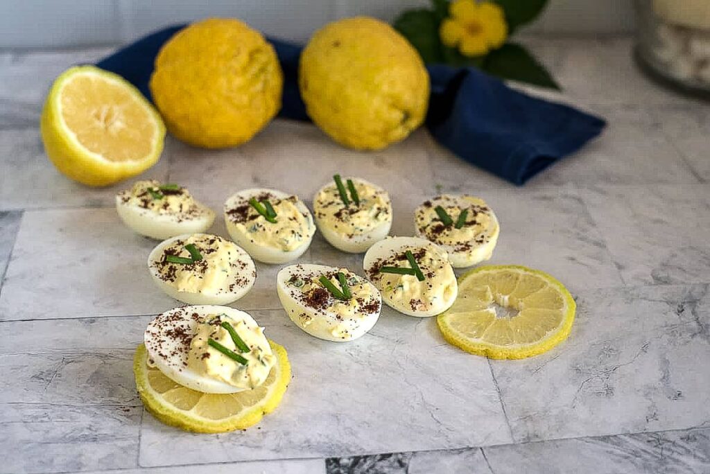 devilled eggs with lemon 