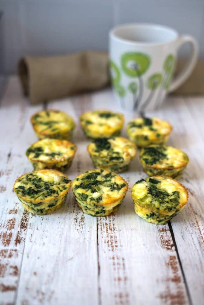 mini spinach quiches