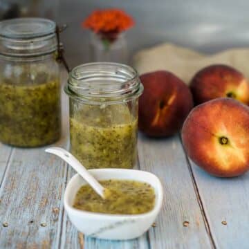 chia peach jam