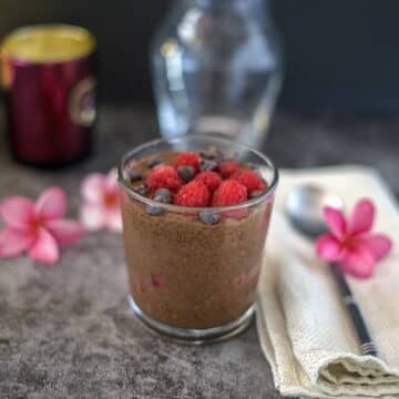 chocolate raspberry pudding