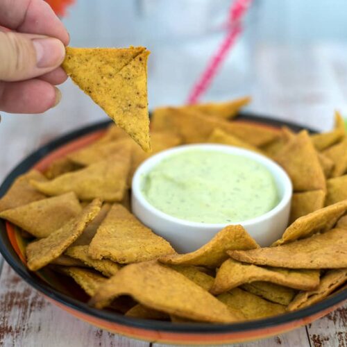 keto tortilla chips with lupin flour
