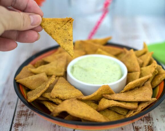 keto tortilla chips with lupin flour